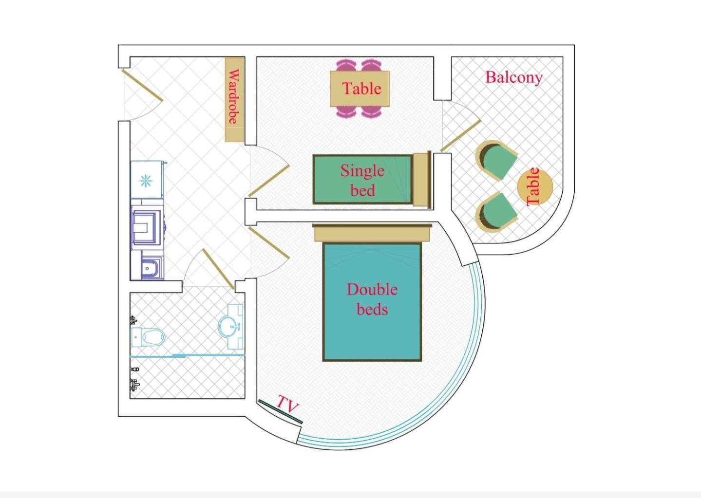 Leyla Apartments 2 바쿠 객실 사진