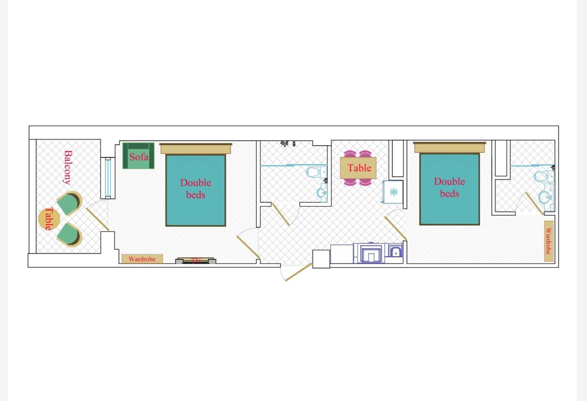 Leyla Apartments 2 바쿠 객실 사진